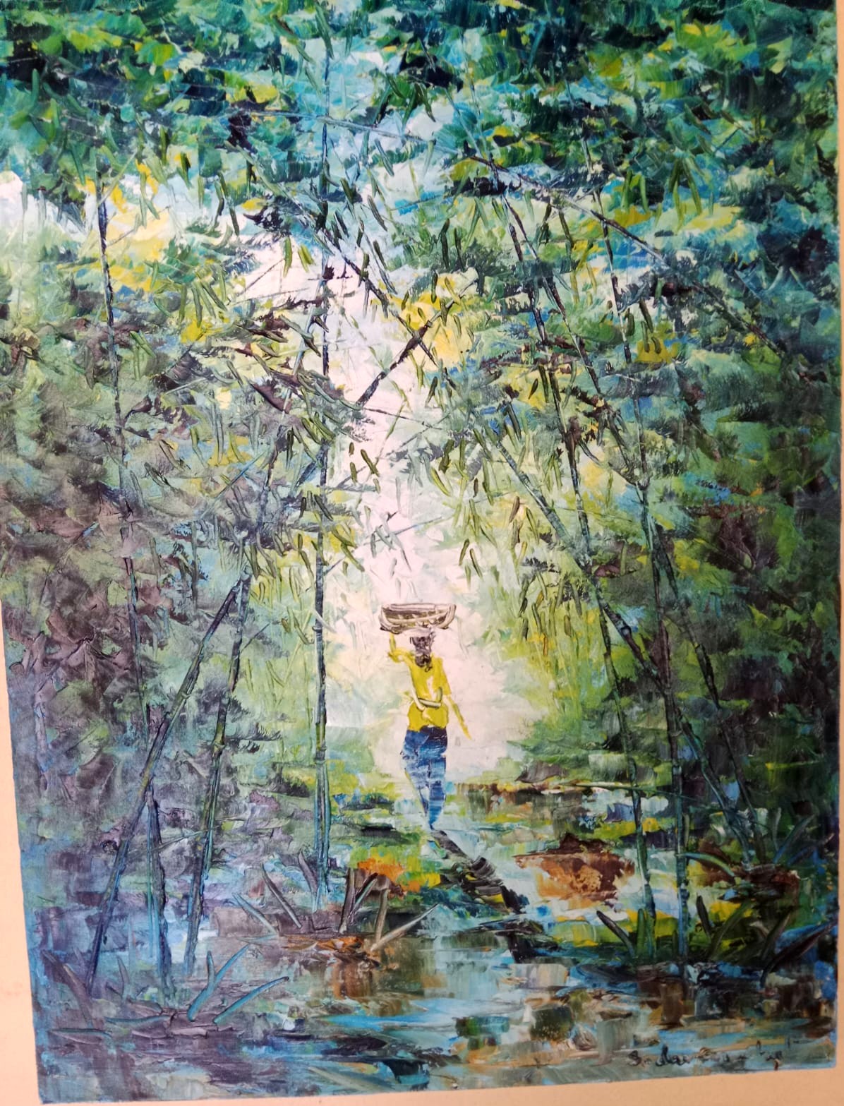 Bamboo Forest - Acrylic on canvas