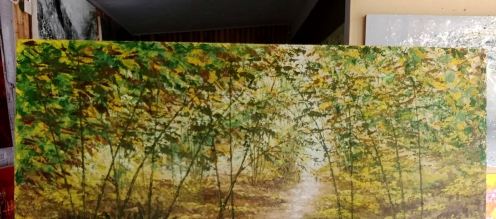 Bamboo Path - Acrylic on canvas