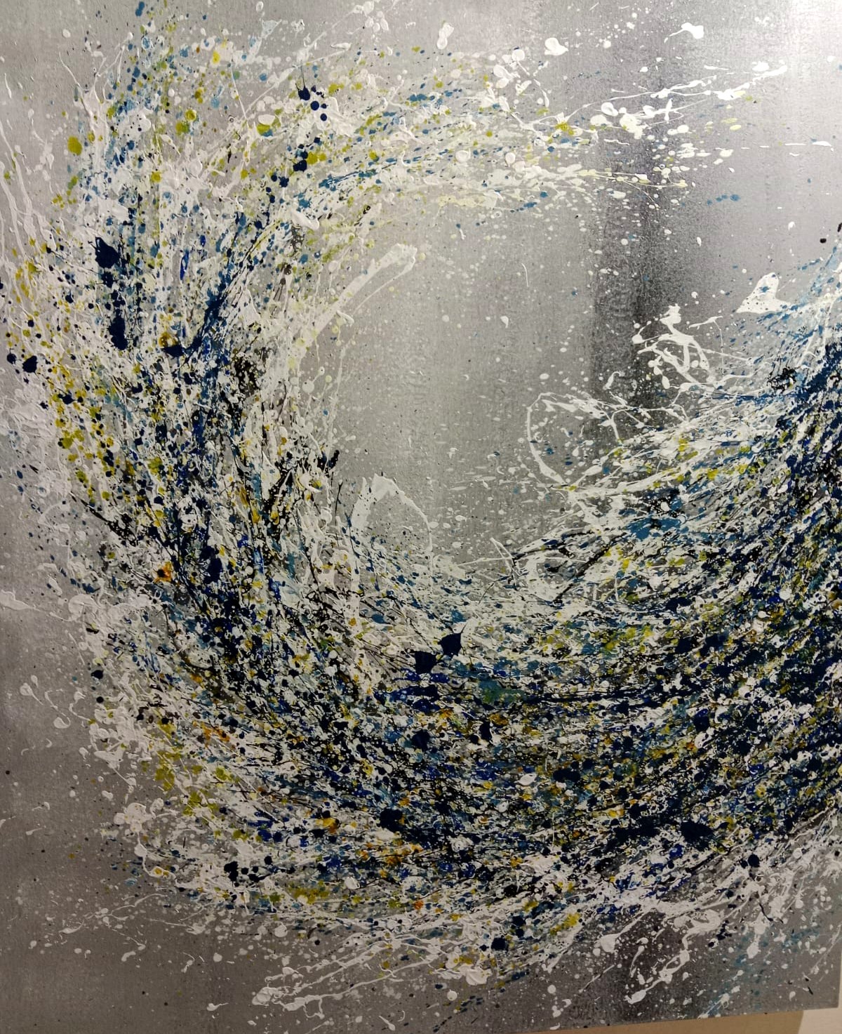 Blue Splash - Acrylic on canvas