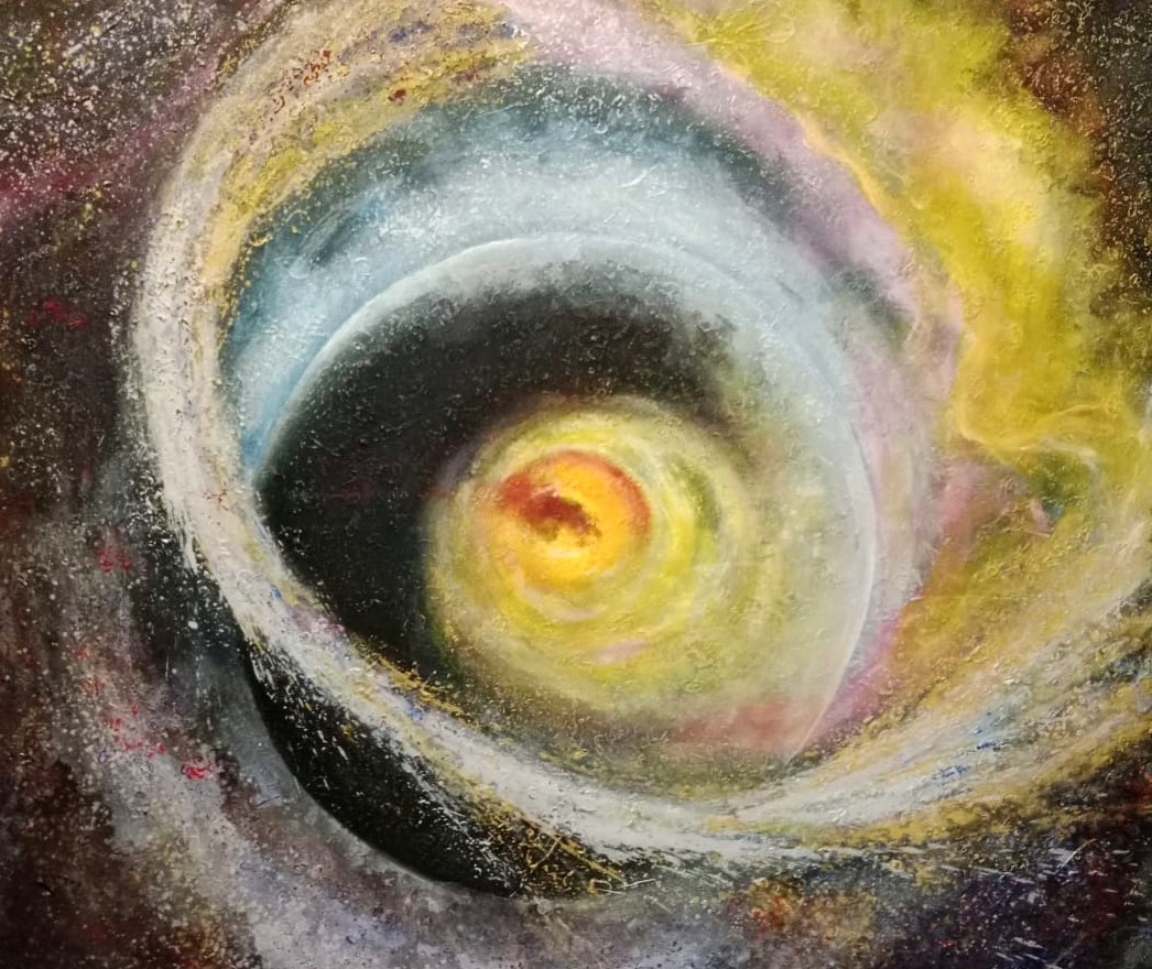 Cosmic Swirl - Acrylic on canvas