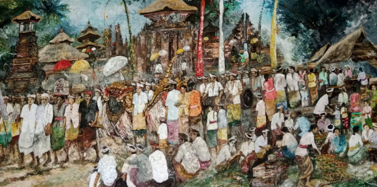 Temple Festival - Acrylic on canvas
